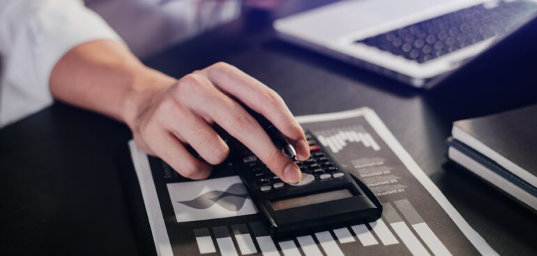 Accounting Financial and tax systems concept.